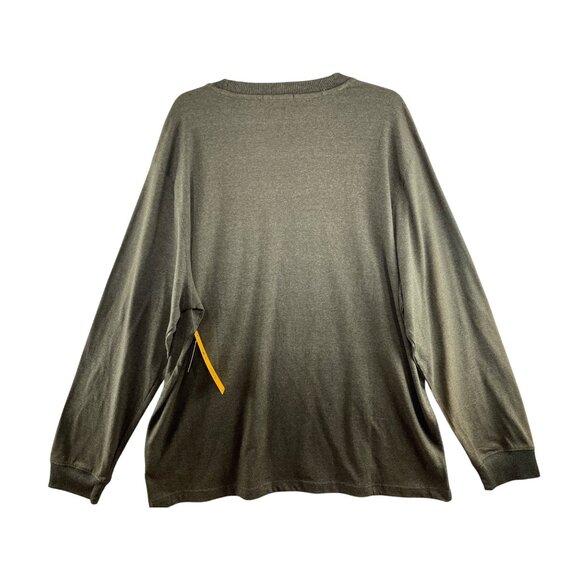 Lee Mens XX-Large Classic Fit Long Sleeve Pocket Tee Shirt Olive Green 60% Cotto - Picture 2 of 8